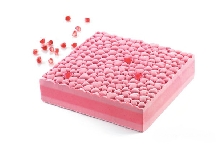 Forma din silicon pentru decor inimioara,coala silicon Love Mat Silikomart - 585 x 385 h 8.5mm