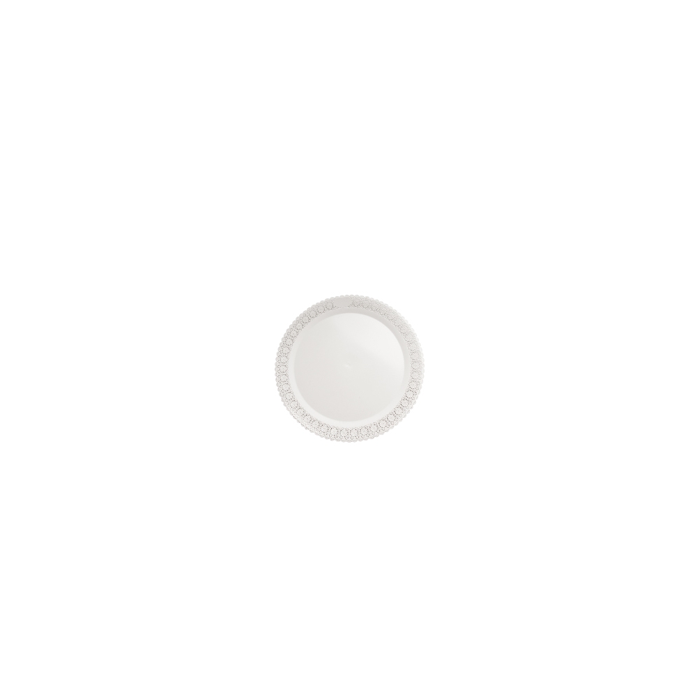 Platou alb dantelat 40cm