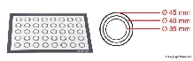 Coala silicon cercuri 60x40cm