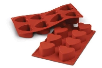 Forma din silicon monoportii inima Silikomart -Ø60 h 35mm 90ml