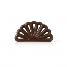 Decoratiuni din ciocolata neagra evantai Feather dobla - 275buc