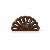 Decoratiuni din ciocolata neagra evantai Feather dobla - 275buc
