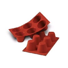 Forma din silicon monoportii muffins Silikomart - Ø75 h 60 mm 165ml-0
