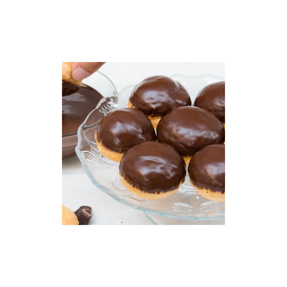 Coverdecor Dark chocolate Crema pentru acoperit gogosi eclere 3kg