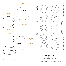 Forma pentru ciocolata diam 30x15h mm-0