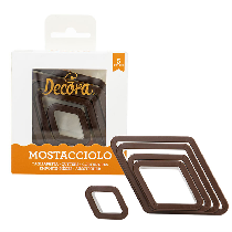 Decupatoare din plastic romb  Ø 2.5 - 8 x H 2.2 cm