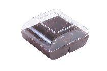Cutii macarons maro 6 alveole