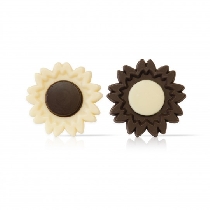 Decoratiuni din ciocolata floarea soarelui Sunflower assortment dobla - 235buc