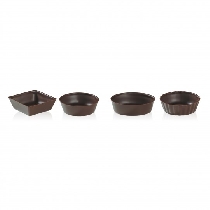 Decoratiuni din ciocolata cupe asortate Petit Four dobla - 168buc