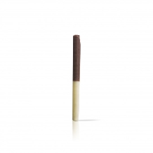Decoratiuni din ciocolata tub alb cu negru Decotube Dobla - 140buc
