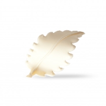 Decoratiuni din ciocolata frunza alba 3d dobla - 96buc