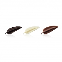 Decoratiuni din ciocolata frunze asortate  Mini Elegance Dobla - 576buc