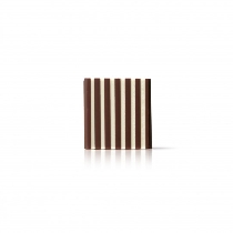 Decoratiuni din ciocolata patrate cu linii Domino Dobla - 500buc