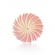 Decoratiuni din ciocolata Rosette Pink dobla - 30buc