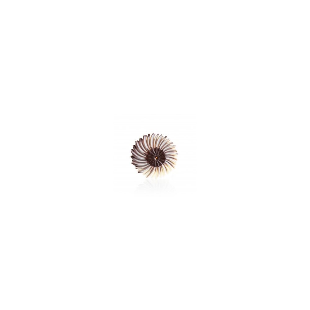Decoratiuni din ciocolata Rosette Dark/White dobla - 30buc