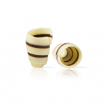 Decoratiuni din ciocolata Rose White Dark dobla - 180buc