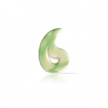 Decoratiuni din ciocolata verde cu alb Puccini Dobla - 295buc