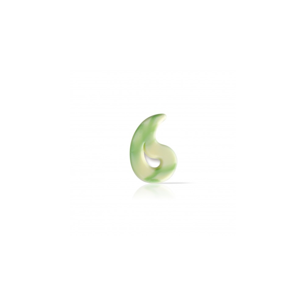 Decoratiuni din ciocolata verde cu alb Puccini Dobla - 295buc