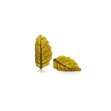 Decoratiuni din ciocolata frunze galbene Curvy Leaf Dobla - 144buc