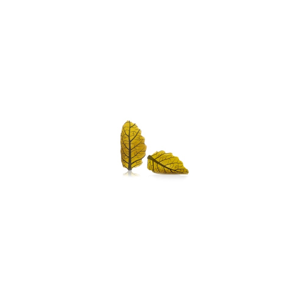 Decoratiuni din ciocolata frunze galbene Curvy Leaf Dobla - 144buc