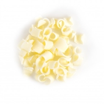 Decoratiuni din ciocolata alba bucle,curls ,blossom Dobla - 4kg