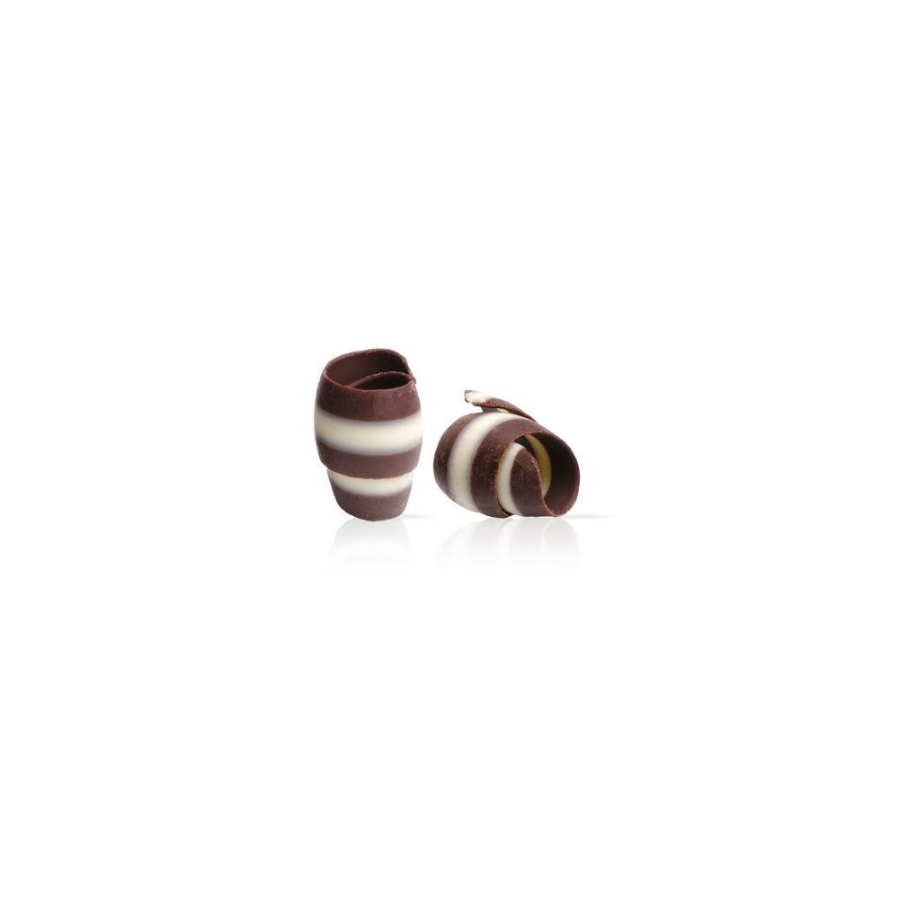 Decoratiuni din ciocolata Rose midi dark white dobla- 330buc