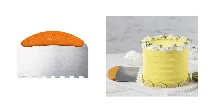 Spatula decorativa cu lama zimtata