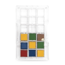 Forma ciocolata patrat 2.5x2.5cm