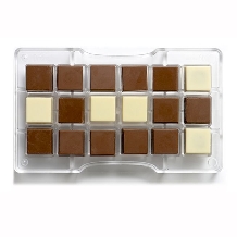 Forma ciocolata patrat 2.5x2.5cm-0