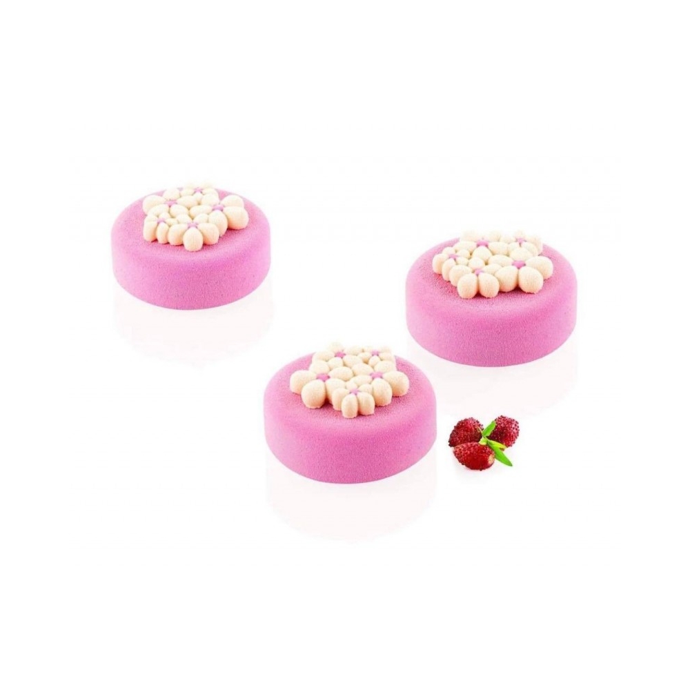 Forma din silicon pentru prajituri floricele Silikomart  - ø45 h 7mm 7ml