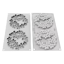 Forma din silicon pentru prajituri floricele Silikomart 140mmx10mm h65mm 80ml-0