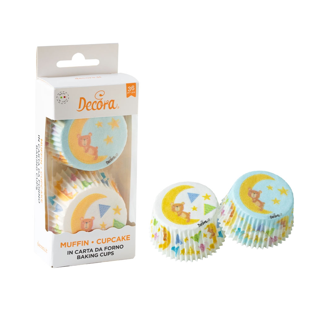 Chese cupcakes Baby Bear 50xh32mm 36buc