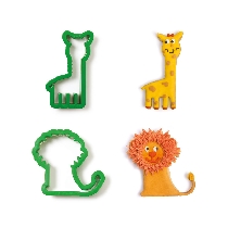 Decupator din plastic girafa si leu 