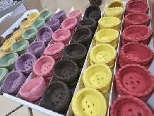 Coji de tarta colorate asortate 44mm - 300buc