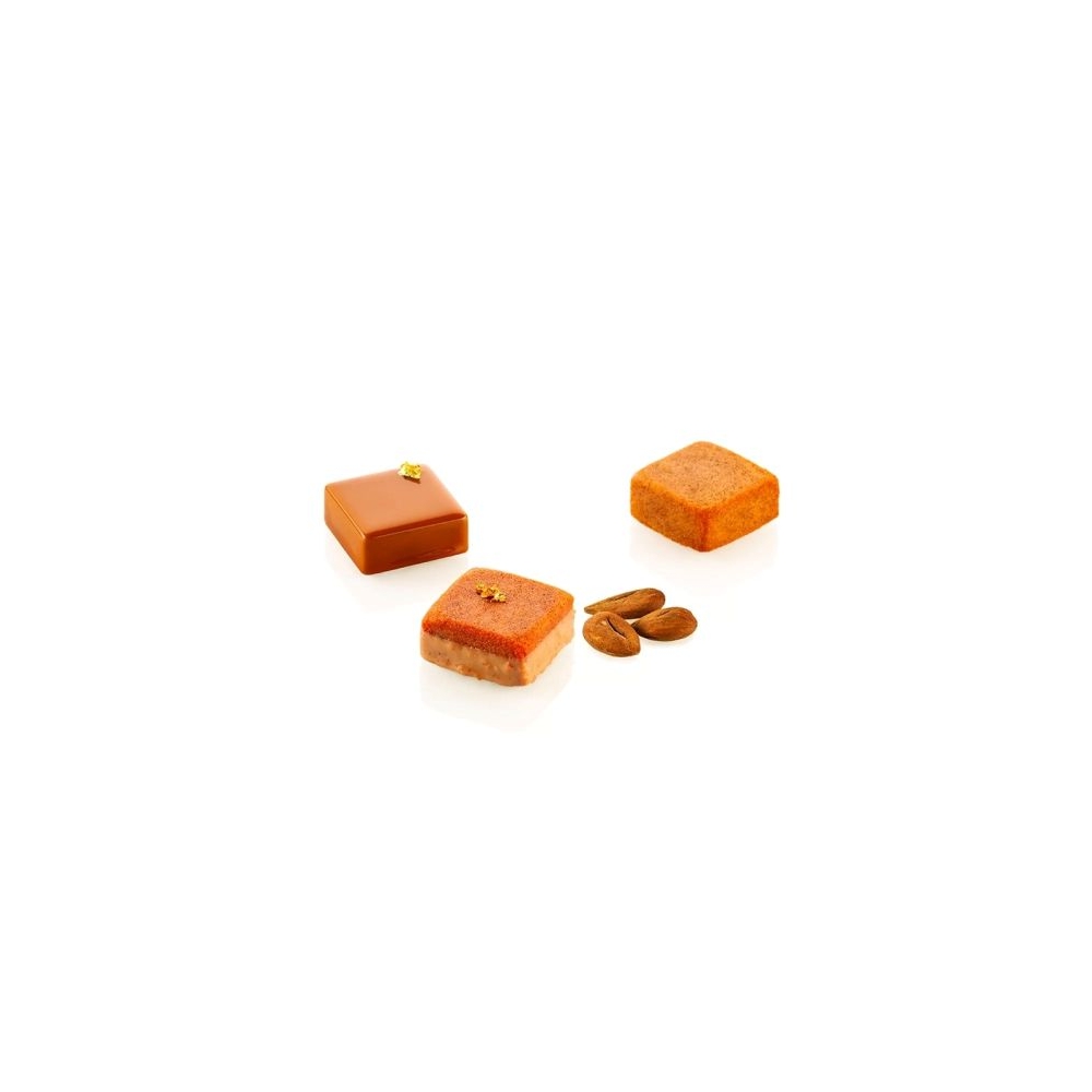 Forma din silicon monoportii patrate mici Quadrato xs Silikomart - 37x37 h 16mm 20ml