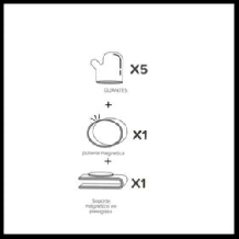 Kit Manusi multifunctional cu suport magnetic plexiglas ,bratara magnetizata si manusi de schimb-1