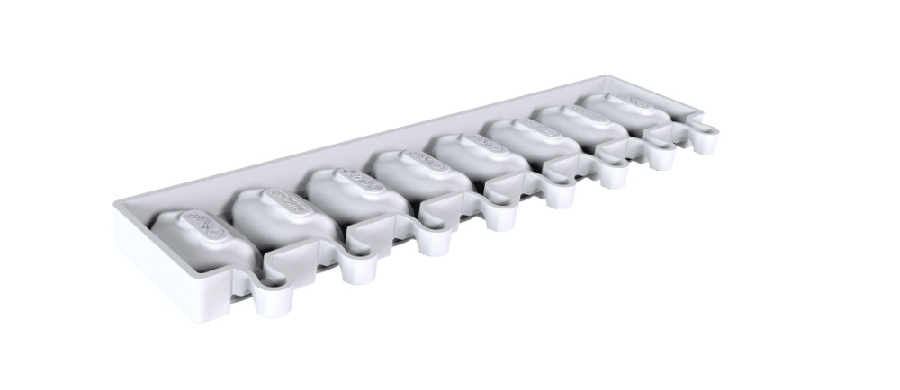 Forma din silicon monoportii ,inghetata gel18 Silikomart - 69x38 h 22 mm 37ml