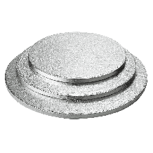 Platou tort argintiu 25 cm diametru-5buc/set 
