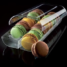 Cutie macarons transparenta 12 alveole-0