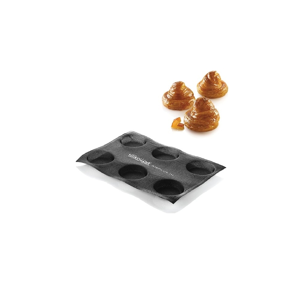 Forma din silicon monoportii briose,tarte Airplus 14 Silikomart - Ø85mm h20mm