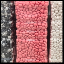 Decor zahar inima roz 1kg