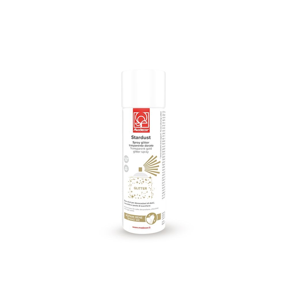 Spray transparent cu particule de sclipici aurii  250ml