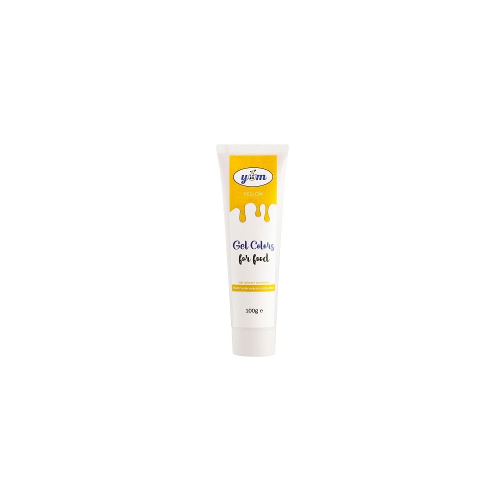 Colorant alimentar gel Yam Galben - 100gr
