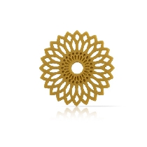 Decoratiuni din ciocolata floare verde Lace Dobla - 216buc