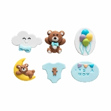 Set decoratiuni din zahar Baby Boy Decora - 3-4cm