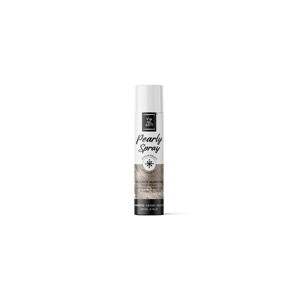 Spray argintiu perlat Silver Via delle Arti - 250ml