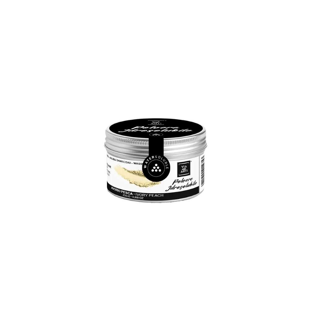 Colorant alimentar pudra hidrosolubil ivory Avorio Pesca Via delle Arti - 25gr