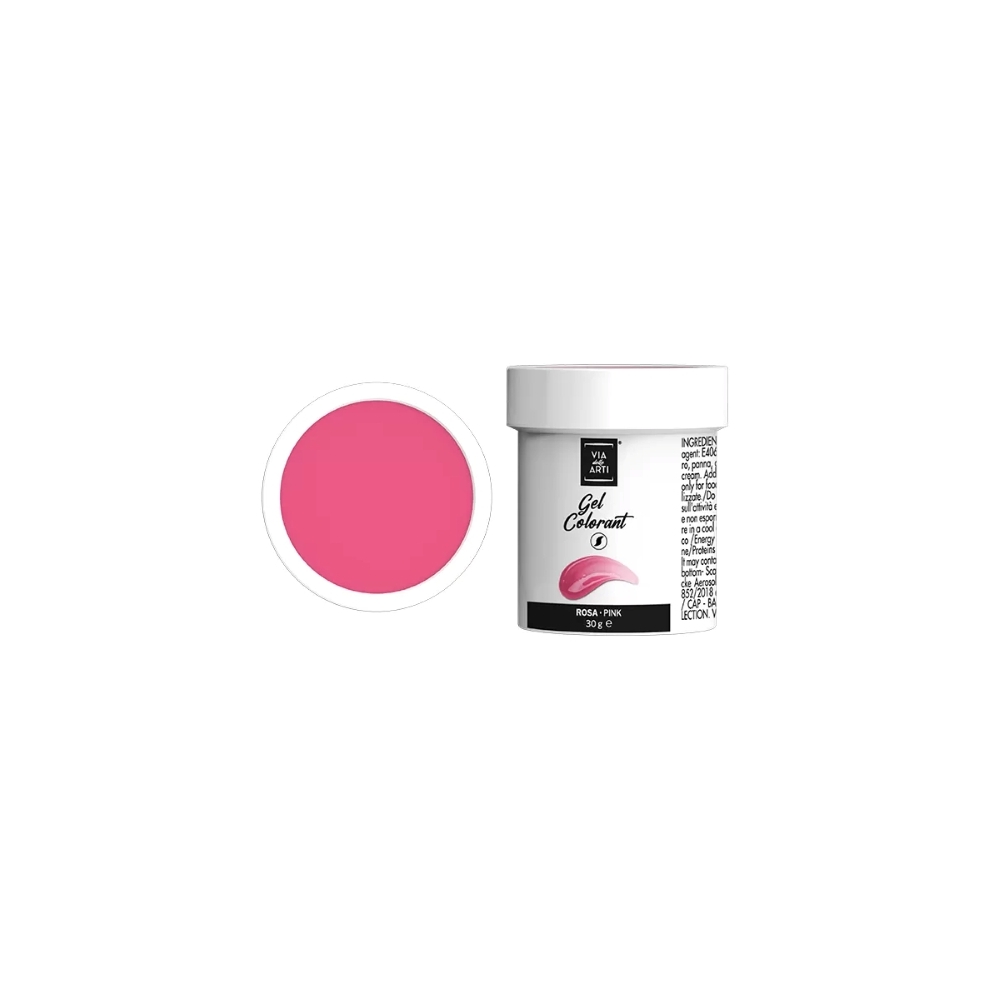 Colorant alimentar gel roz Pink Via delle Arti - 30gr
