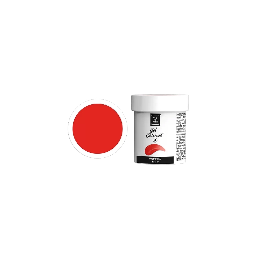 Colorant alimentar gel rosu Red Via delle Arti - 30gr