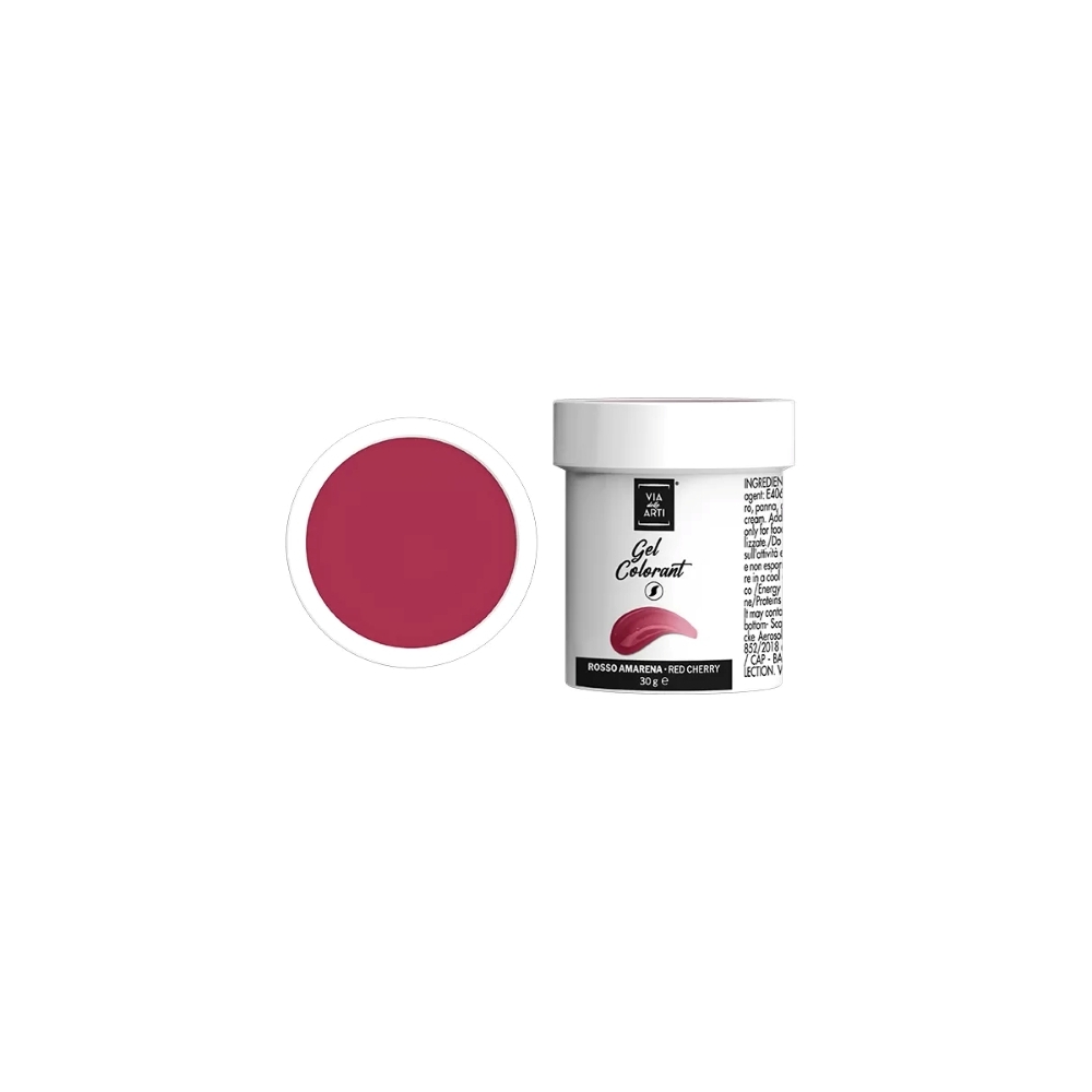 Colorant alimentar gel rosu Red Cherry Via delle Arti - 30gr